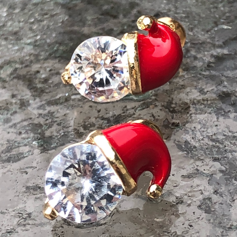 Earrings New Christmas festive stocking